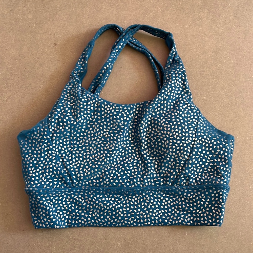 BuffBunny Rosa Sports Bra - Nile Gold Bossy (Teal and Gold)